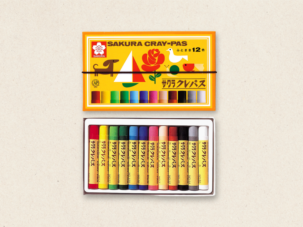 Sakura Cray-Pas - Set of 12 — Libraries and Archives Paper Company